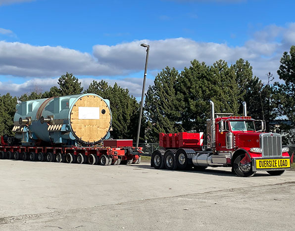 Transport to CFS site and unloaded onto stand 1